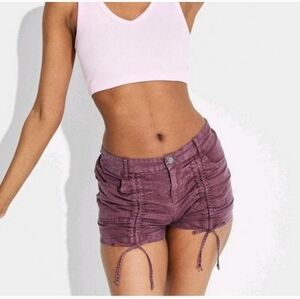 Women's Ruched-Front Shorts - Wild Fable Mahogany XXS